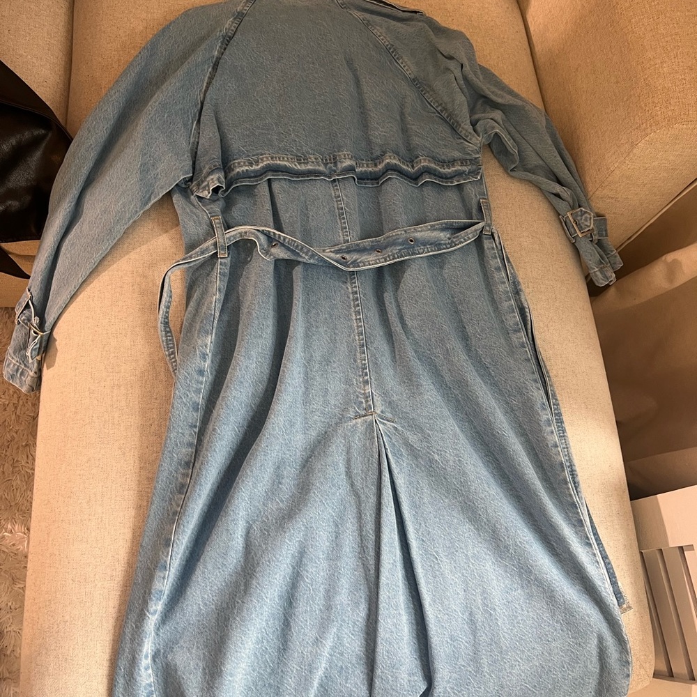 Stradivarius denim trench coat size S - Picture 12 of 12